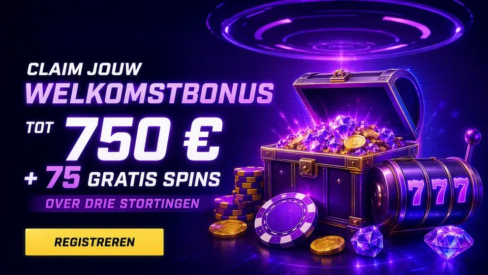 Welkomstpakket met bonusbedragen en gratis spins